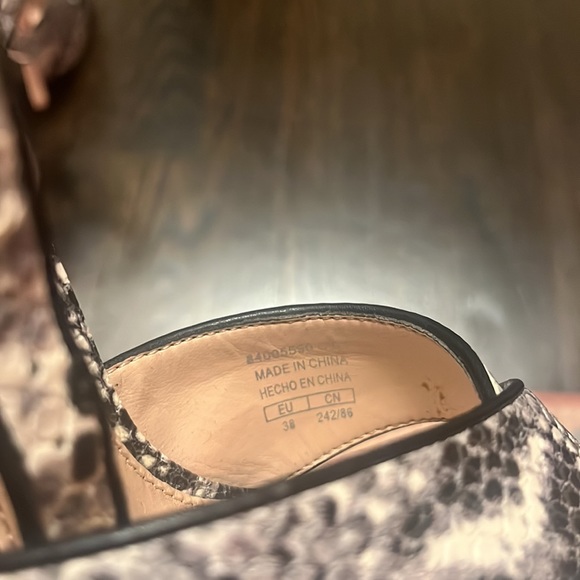 MANGO snakeskin platform heels - Picture 6 of 7